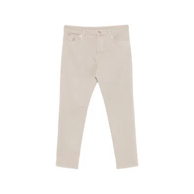 Brunello Cucinelli Five-pocket Straight-leg Jeans In Multi