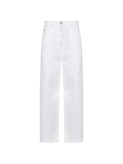 Brunello Cucinelli Five-pocket-style Jeans In White