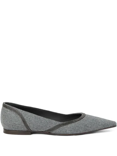 Brunello Cucinelli Ballerinas Aus Flanell
