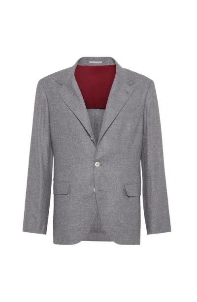 BRUNELLO CUCINELLI BRUNELLO CUCINELLI FLANNEL BLAZER