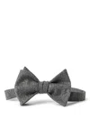 Brunello Cucinelli Flannel Bow Tie In Grey