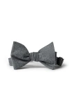 Brunello Cucinelli Flannel-texture Bow Tie In Gray
