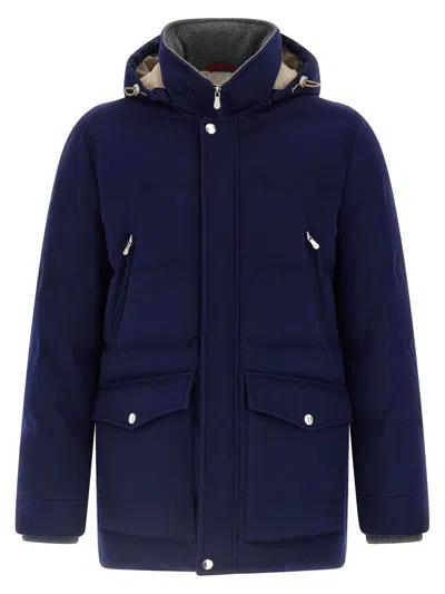 BRUNELLO CUCINELLI BRUNELLO CUCINELLI FLANNEL DOWN JACKET