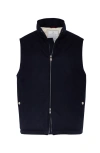Brunello Cucinelli High-neck Down Gilet In Blue