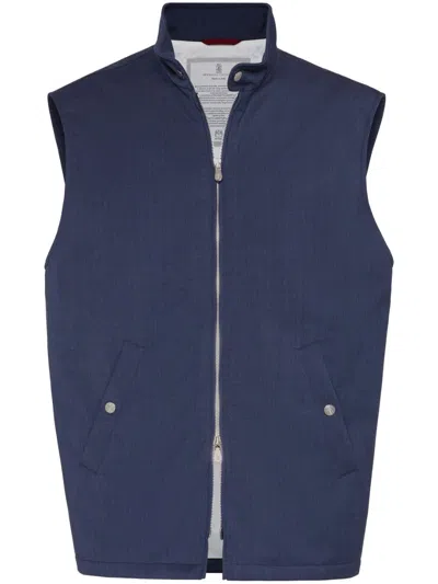 BRUNELLO CUCINELLI FLANNEL GILET