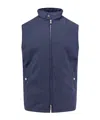 Brunello Cucinelli Zip-up Wool Padded Vest In Blue