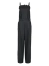 Brunello Cucinelli Flannel Jumpsuit In Gray