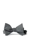 Brunello Cucinelli Flannel-texture Bow Tie In Gray