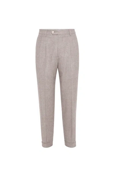 BRUNELLO CUCINELLI BRUNELLO CUCINELLI FLANNEL TROUSERS