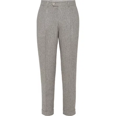BRUNELLO CUCINELLI BRUNELLO CUCINELLI FLANNEL TROUSERS