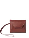 Brunello Cucinelli Flap Leather Bag Charm In Brown