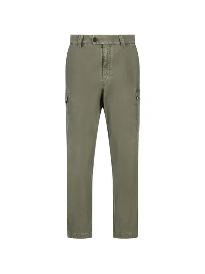 Brunello Cucinelli Flap-pocket Cargo Pants In Neutral