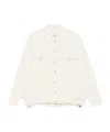 Brunello Cucinelli Flap-pocket Drawstring Shirt In White