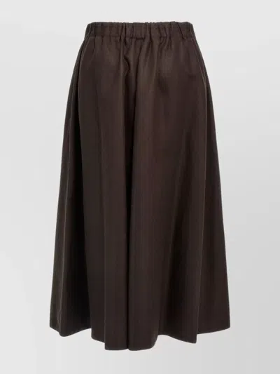 BRUNELLO CUCINELLI FLARED A-LINE MIDI SKIRT
