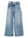 Brunello Cucinelli Flared Denim Trousers In Blue