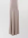 Brunello Cucinelli Flared High Waist Maxi Length Skirt In Pink