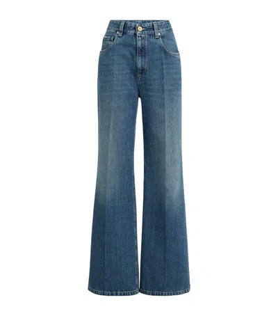 Brunello Cucinelli Flared Jeans In Blue