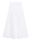 Brunello Cucinelli Flared Maxi Skirt In White