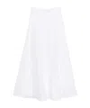 Brunello Cucinelli Flared Maxi Skirt In White