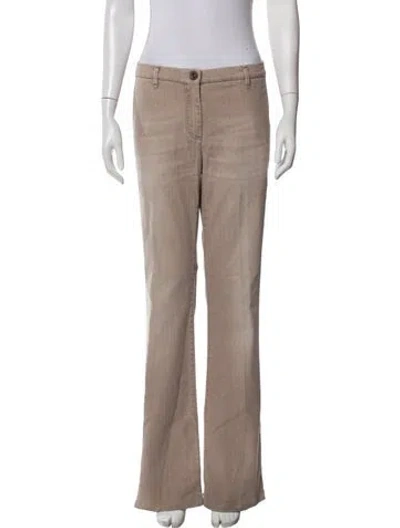 Pre-owned Brunello Cucinelli Flared Pants In Neutrals