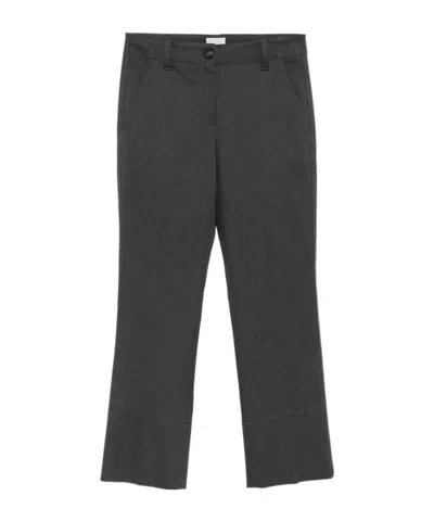 Brunello Cucinelli Flared Trousers In Black