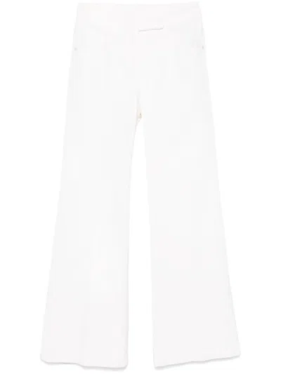 Brunello Cucinelli Flared Trousers In Neutrals