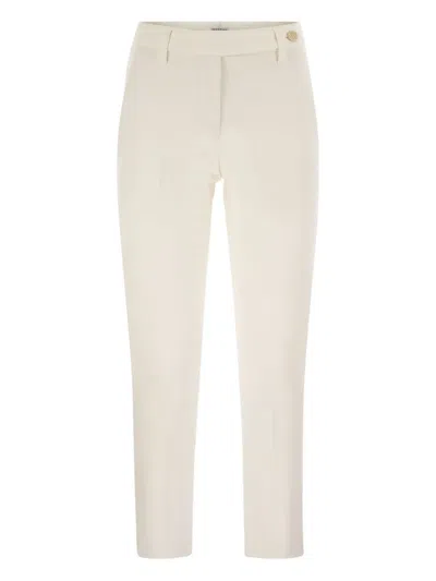 Brunello Cucinelli Flat-front Trousers In Neutral