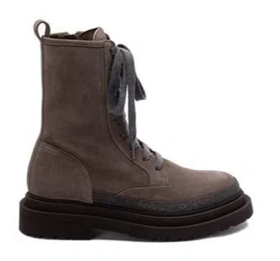 Brunello Cucinelli Ankle Boots In Brown