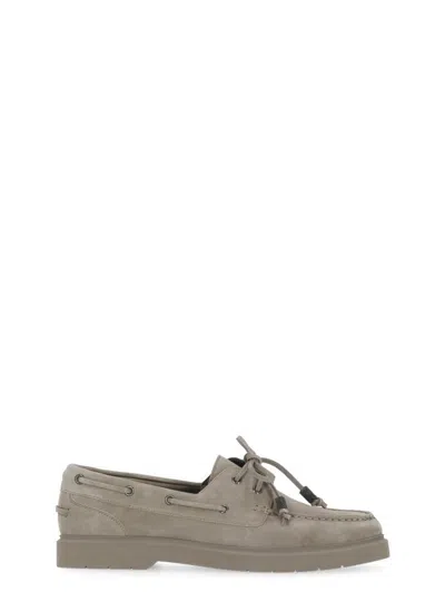 Brunello Cucinelli Flat Shoes In Gray
