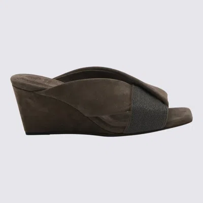 Brunello Cucinelli Flat Shoes In Brown