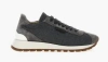 Brunello Cucinelli Low-top Rubber Sole Sneakers With Suede Accents