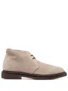 Brunello Cucinelli Suede Chukka Boots In Grey