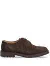 Brunello Cucinelli Cucinelli Derby In Camoscio Moro In Black
