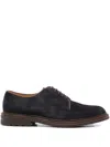Brunello Cucinelli Suede Lace-up Shoes In Black