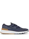 Brunello Cucinelli Knitted Runner Sneakers In Multicolor