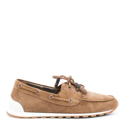 Brunello Cucinelli Flat Shoes Sesamo