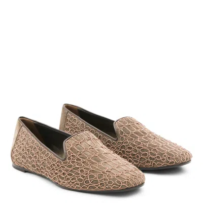 Brunello Cucinelli Flat Shoes Torba In Brown