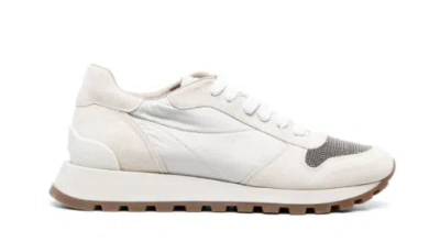 Brunello Cucinelli Flat Shoes In White