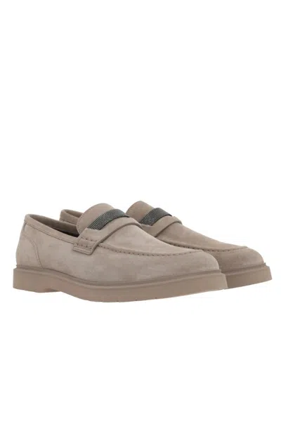 Brunello Cucinelli Flat Shoes In White