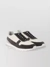 Brunello Cucinelli Flat Sole Leather Sneakers With Suede Insert
