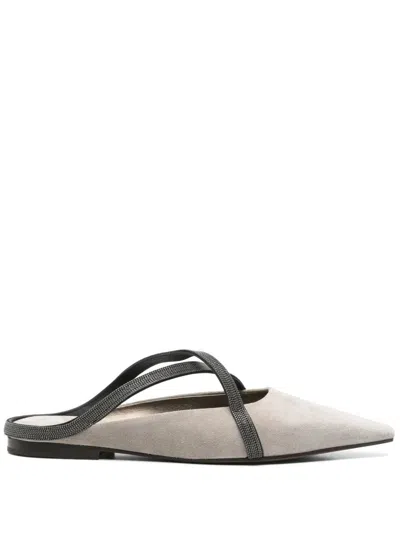 BRUNELLO CUCINELLI BRUNELLO CUCINELLI FLAT SQUARE POINTED BALLET