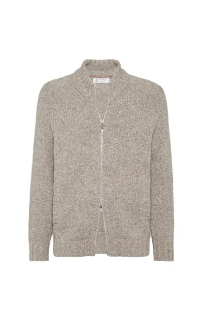 BRUNELLO CUCINELLI BRUNELLO CUCINELLI FLECKED CARDIGAN
