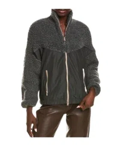 Brunello Cucinelli Fleece-panel Cardigan In Gray