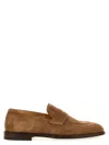 Brunello Cucinelli Interwoven Suede Loafers In Beige