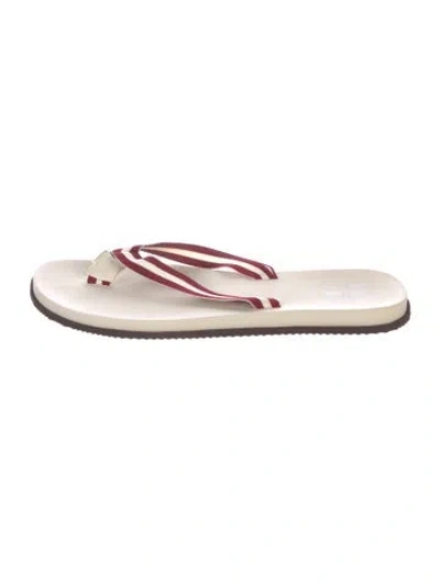 Pre-owned Brunello Cucinelli Flip Flops In White