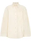 Brunello Cucinelli Flora Applique Shirt In Beige