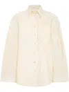 Brunello Cucinelli Flora Applique Shirt In Neutrals