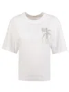 Brunello Cucinelli Bead-embellished Cotton-jersey T-shirt In White