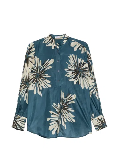 Brunello Cucinelli Floral-print Blouse In Multi