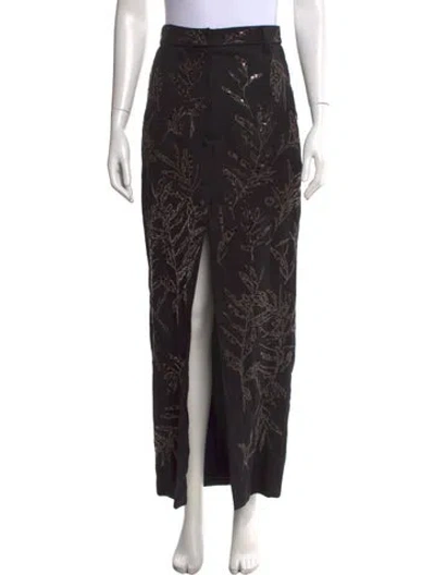 Pre-owned Brunello Cucinelli Floral Print Long Skirt W/ Tags In Multi